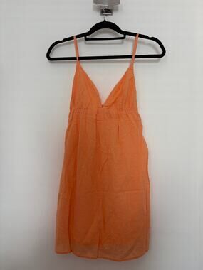 Princess Polly Koko Mini Dress Orange Swiss Dot US 6 NWT